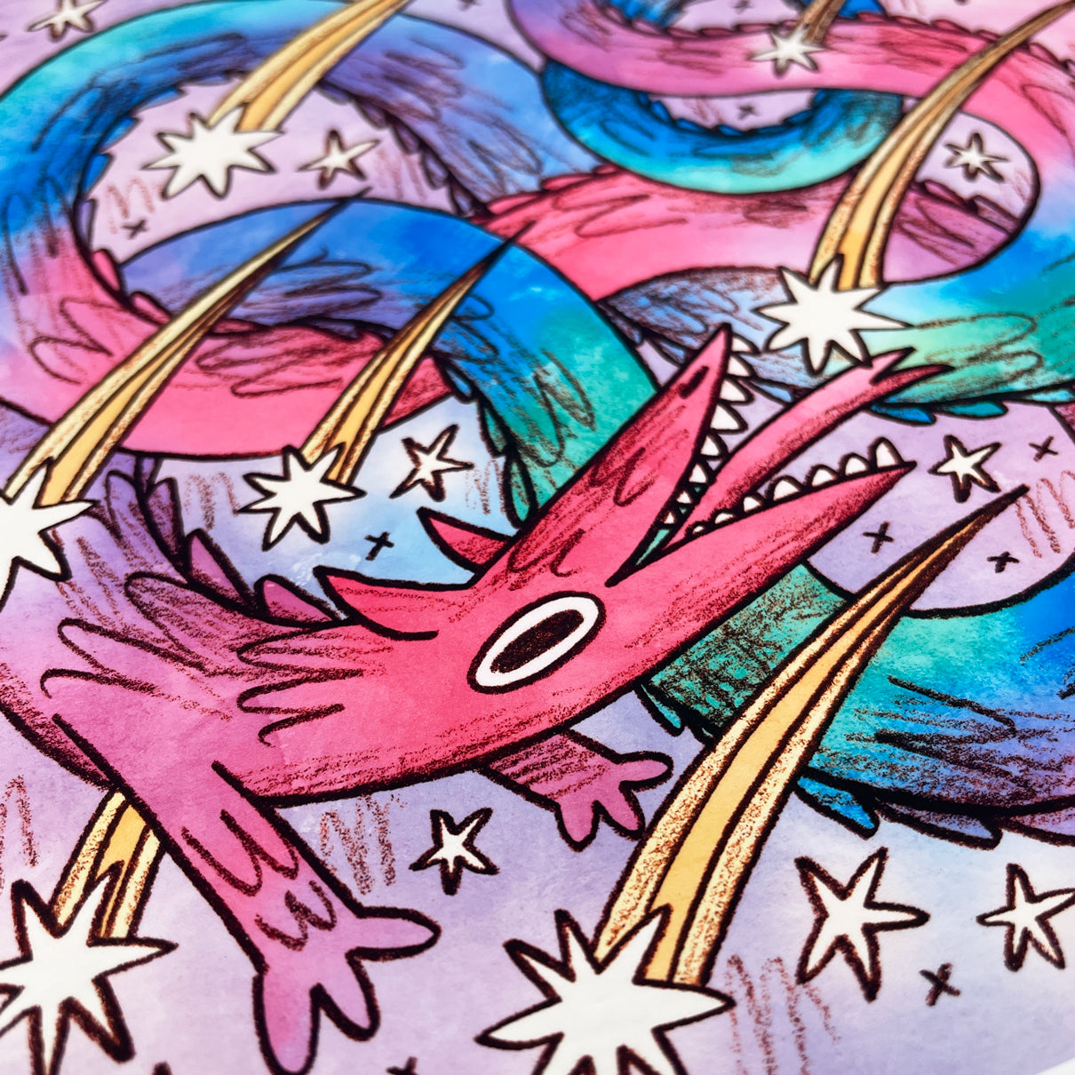 Star Eater Dragon Print