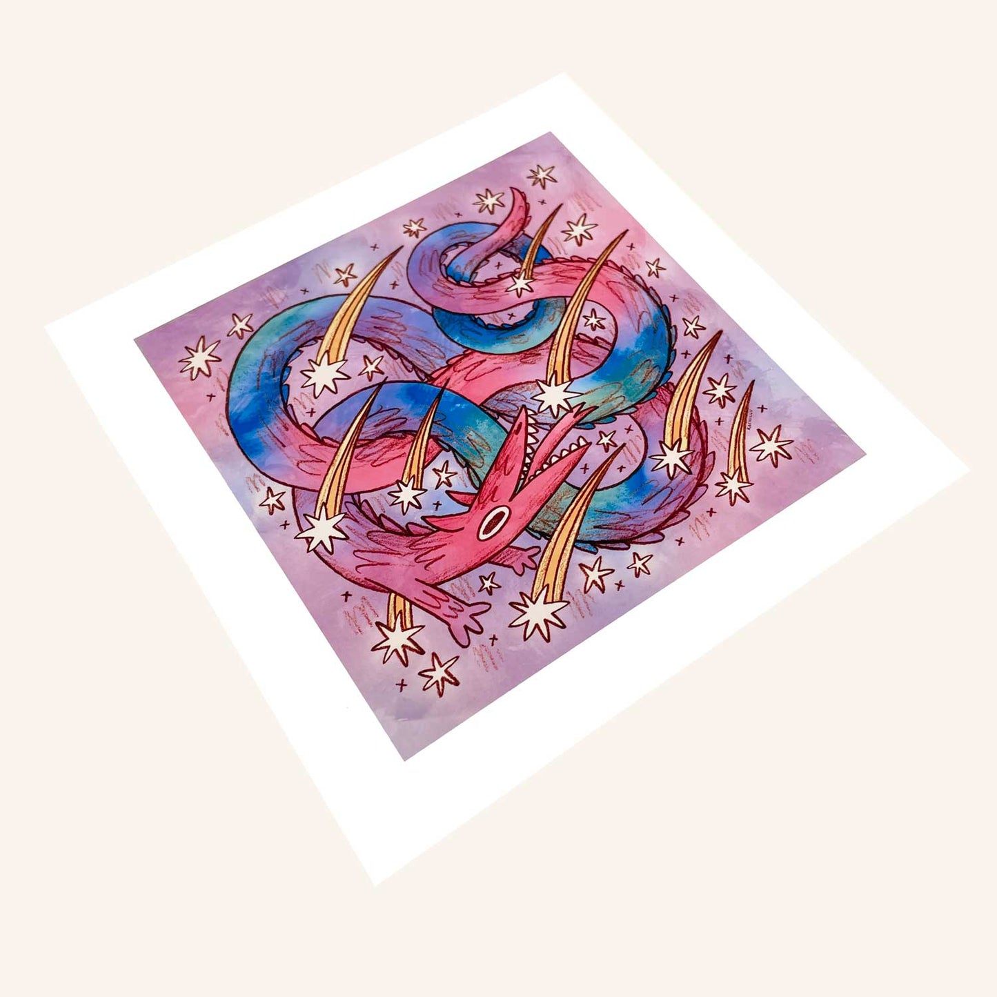 Star Eater Dragon Print
