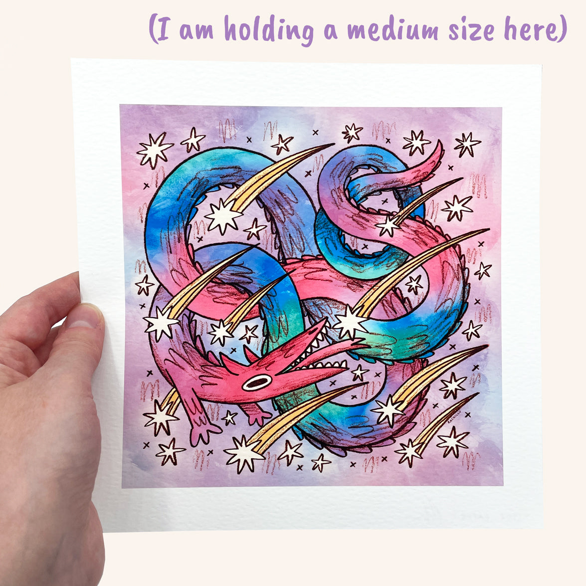 Star Eater Dragon Print
