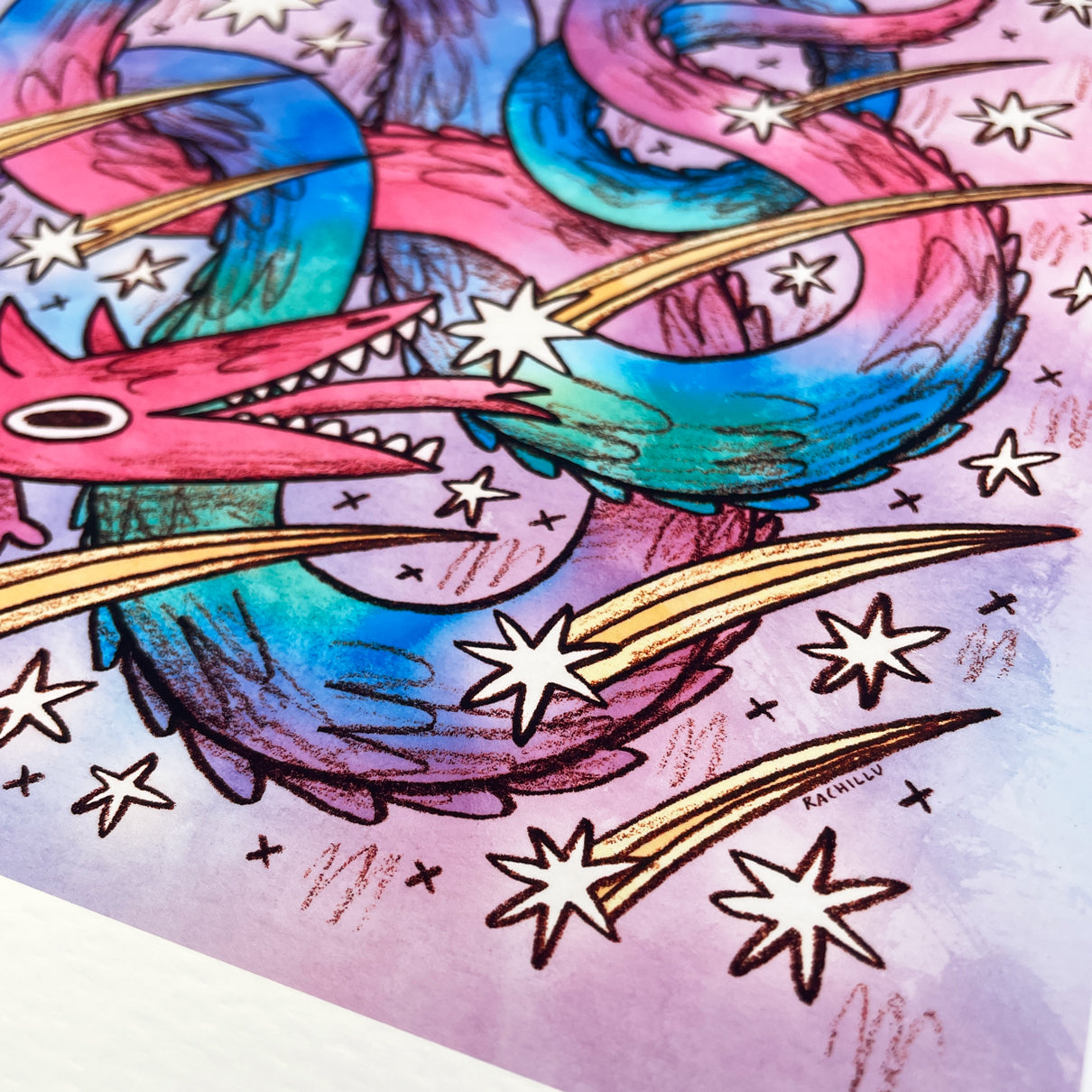 Star Eater Dragon Print