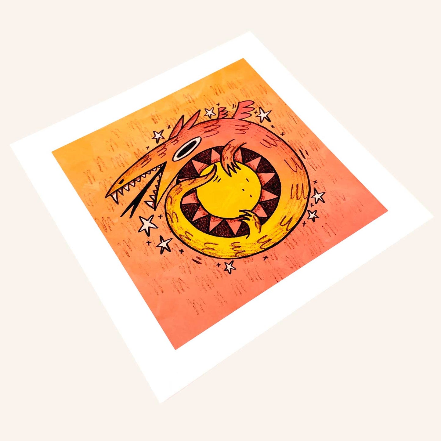 Sun Dragon art print