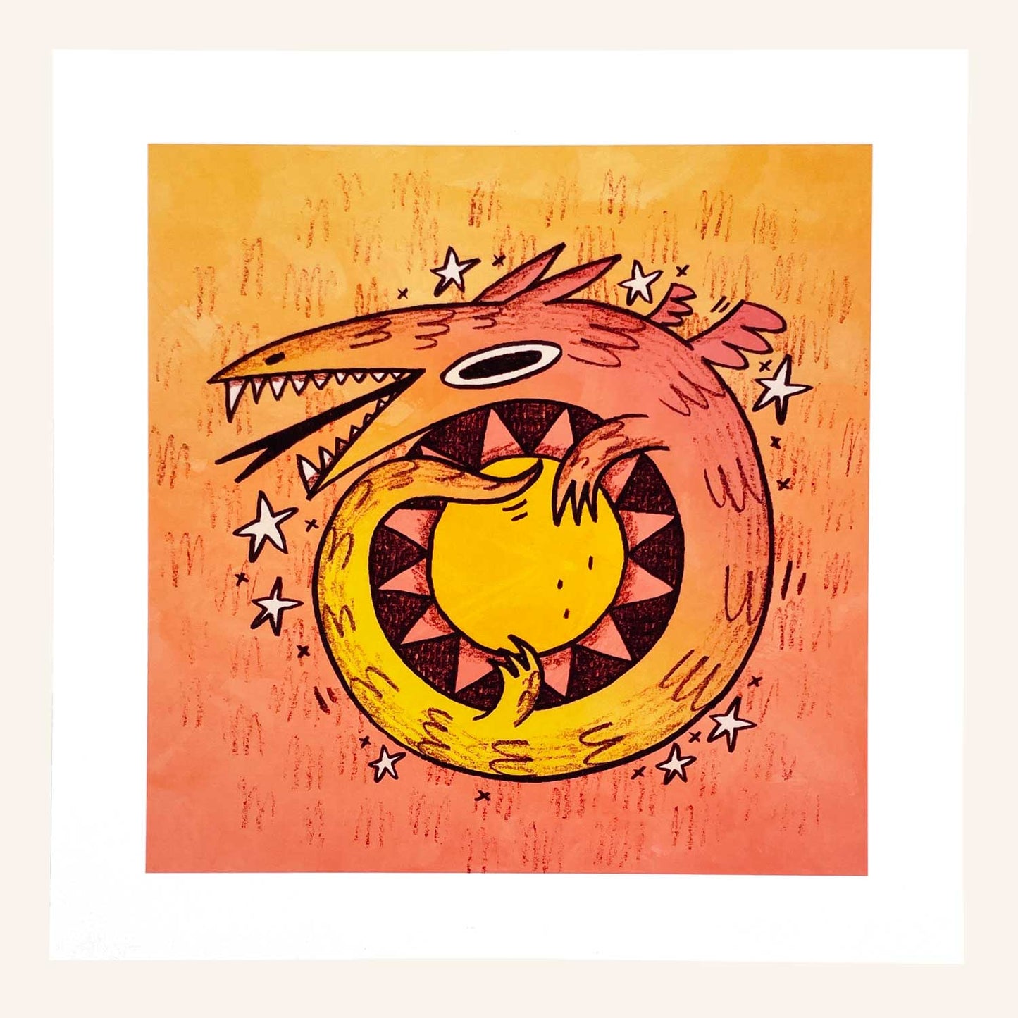 Sun Dragon art print