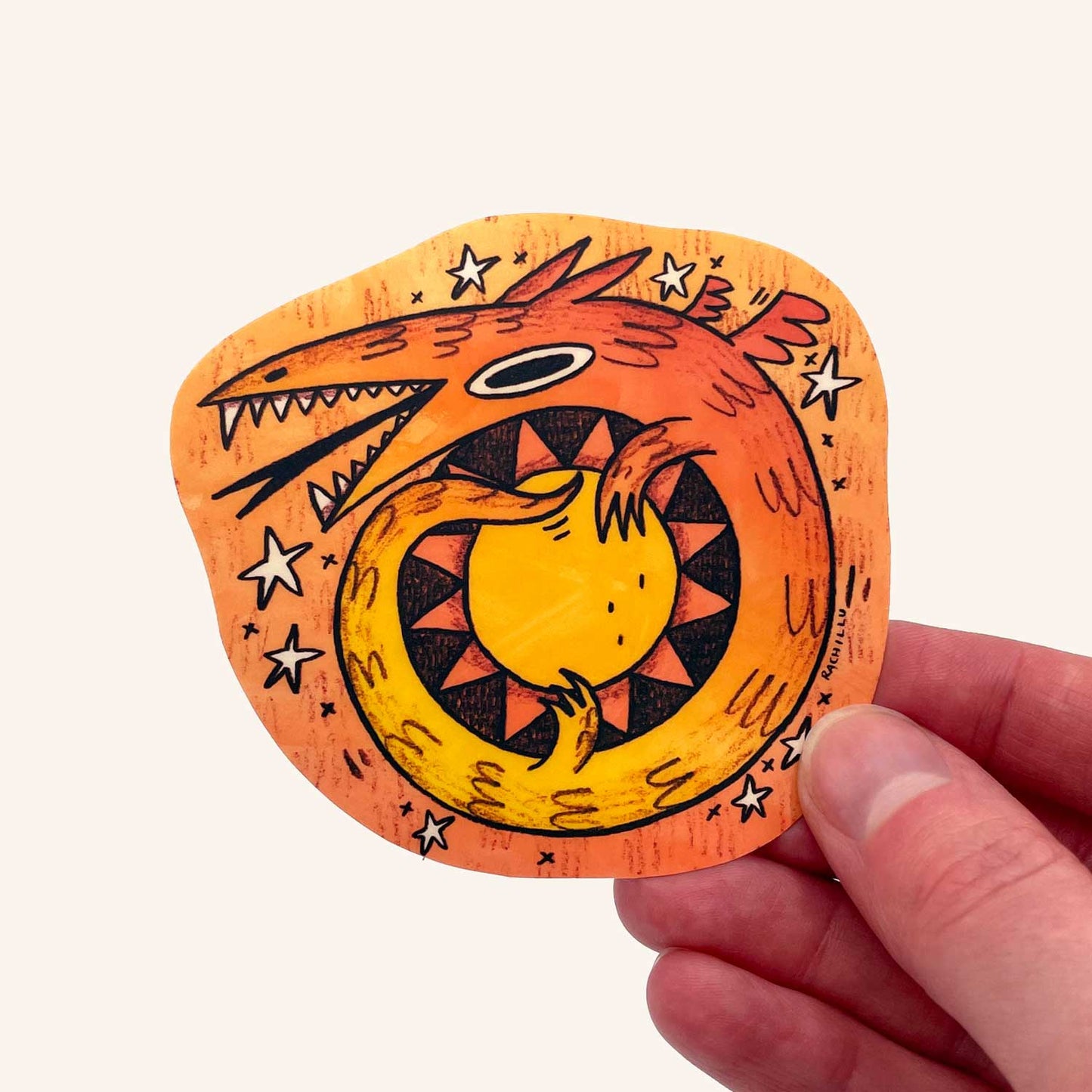 Sun Dragon Sticker