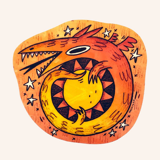 Sun Dragon Sticker