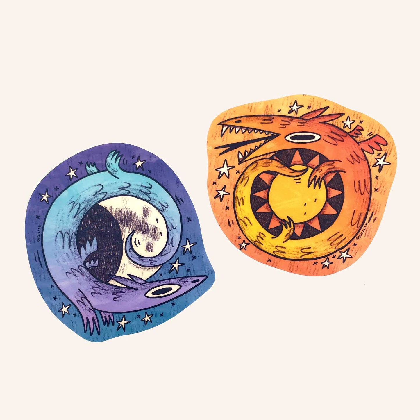 Sun Dragon Sticker