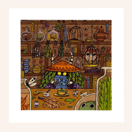 Tea Demon art print