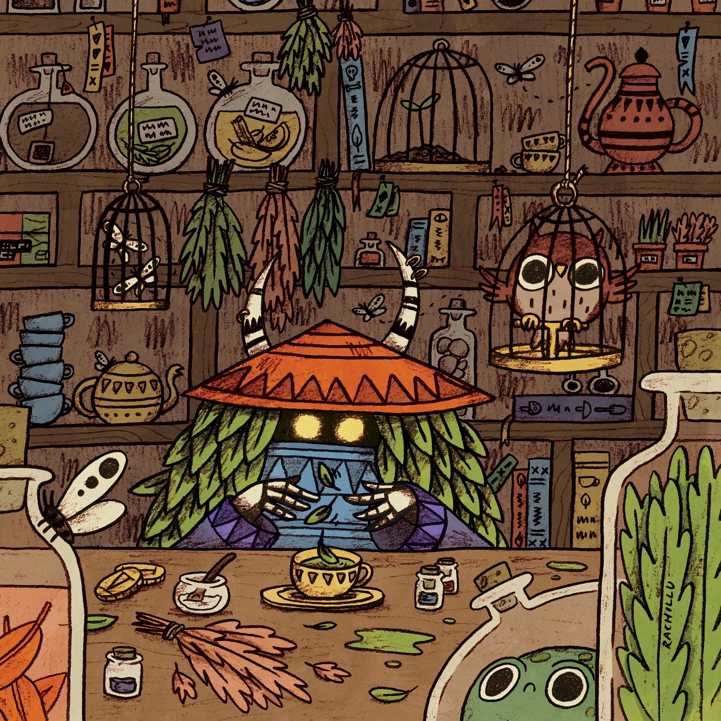 Tea Demon art print
