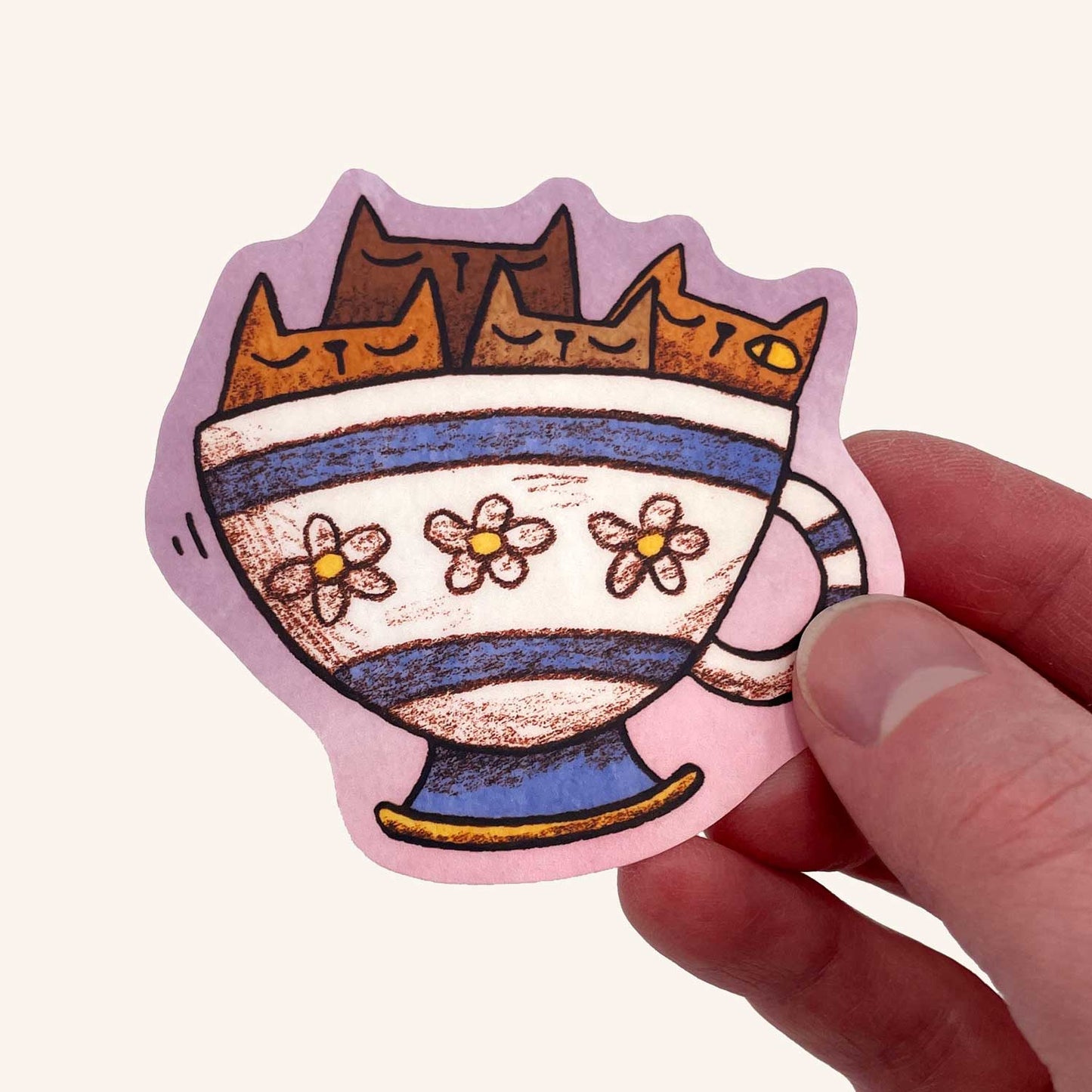 Teacup Cats Sticker Set