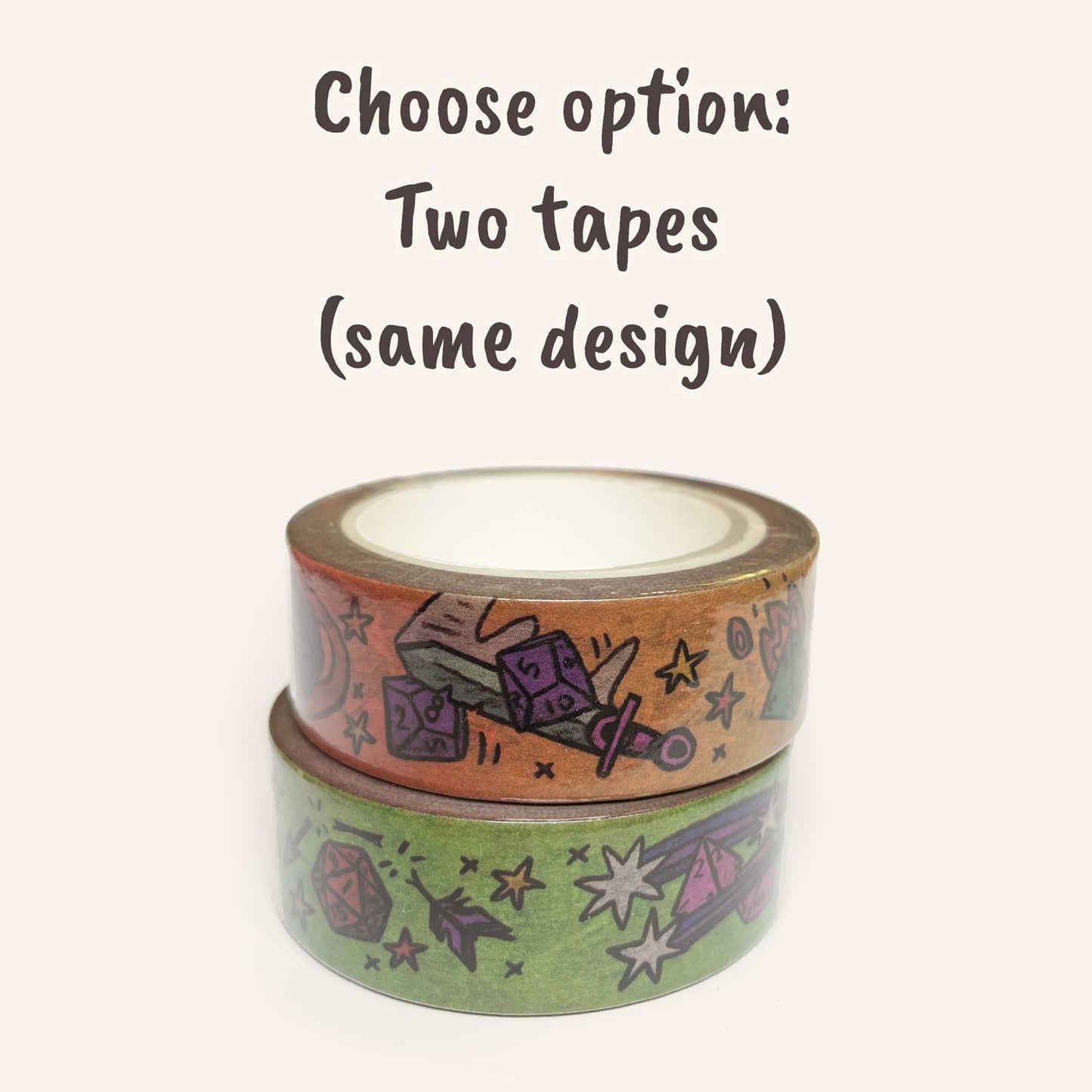 Polyhedral Dice Washi Tape
